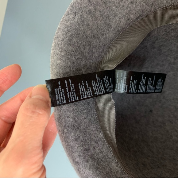 Chic Women's Gray Hat with Bow - Picture 6 of 7